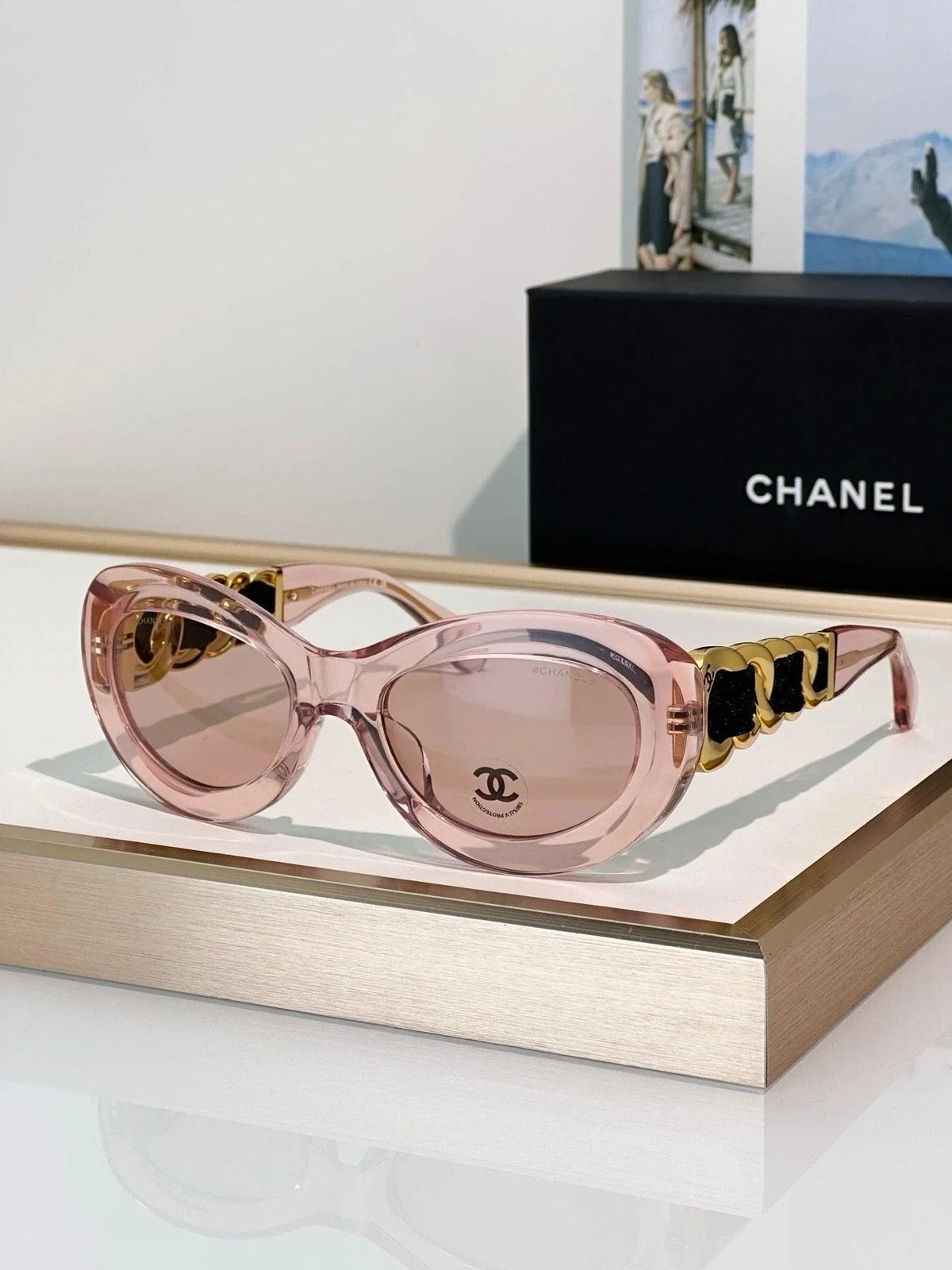 CHANEL 9182 EXCLUSIVE  OVAL  SUNGLASSES - Chanel Eyewear  🖤