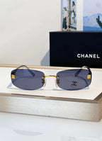 CHANEL 4067 Purple Rimless Women Sunglasses Square Chanel Eyewear  🖤