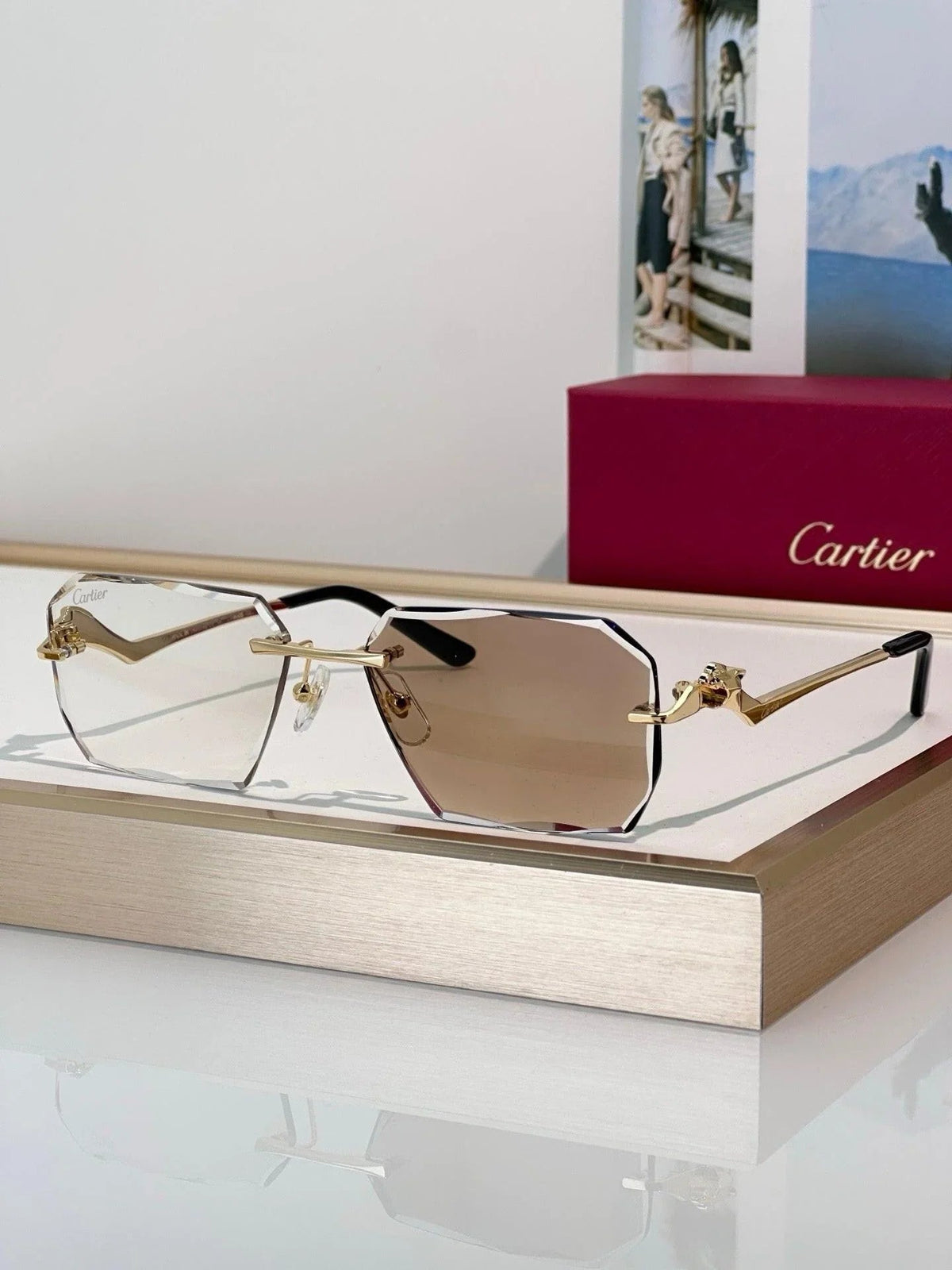 Cartier CLASSIC C DE  Motif Photochromic - Panthere CT0850 Sunglasses 🐆