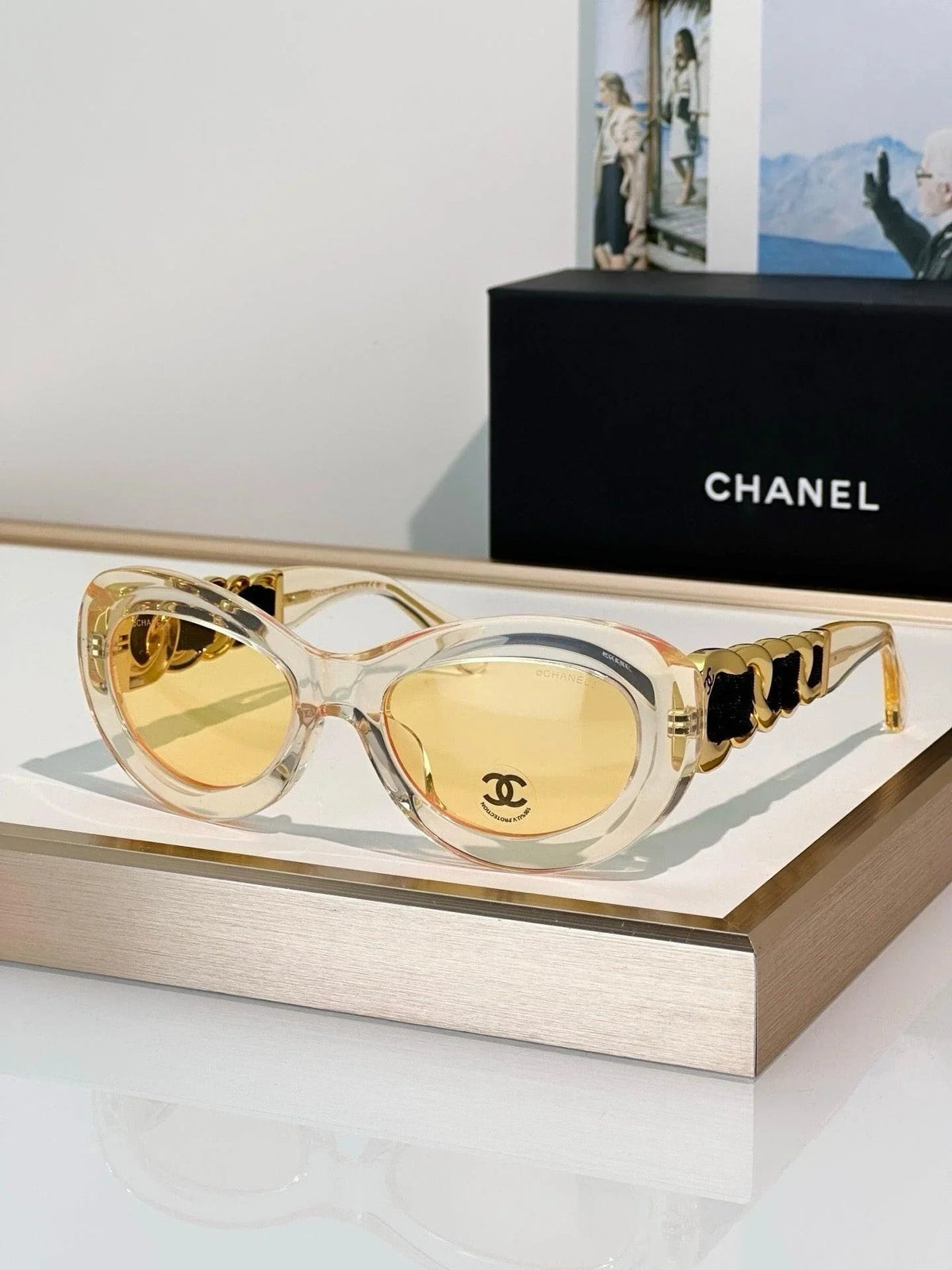 CHANEL 9182 EXCLUSIVE  OVAL  SUNGLASSES - Chanel Eyewear  🖤