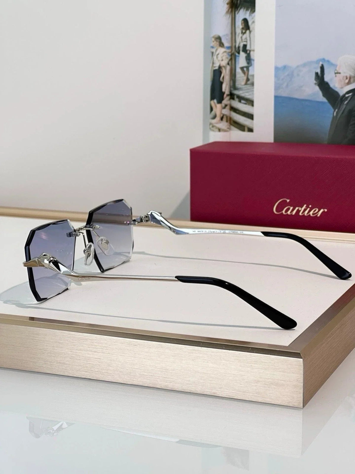 Cartier CLASSIC C DE  Motif Photochromic - Panthere CT0850 Sunglasses 🐆