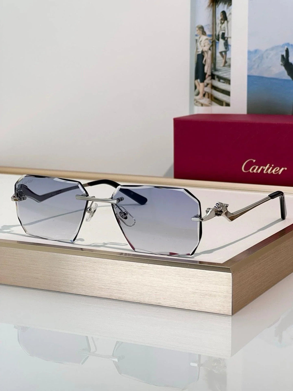 Cartier CLASSIC C DE  Motif Photochromic - Panthere CT0850 Sunglasses 🐆