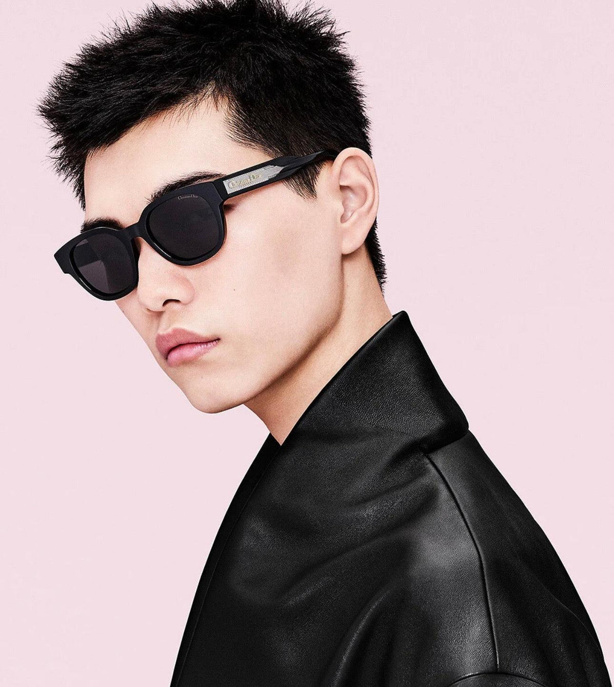 DIOR Christian Dior Label R1F Black and Beige Pantos Sunglasses  ✨