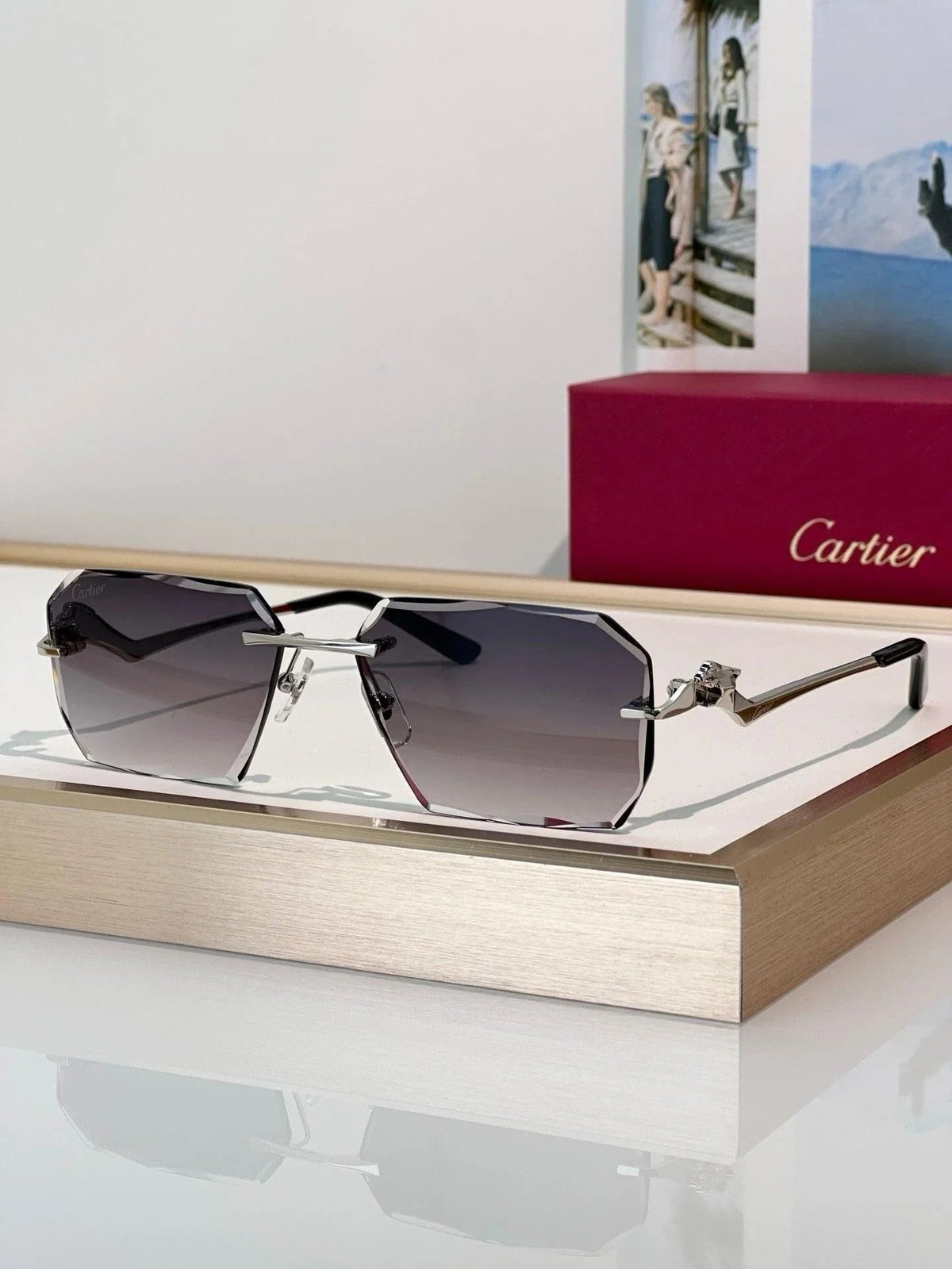 Cartier CLASSIC C DE  Motif Photochromic - Panthere CT0850 Sunglasses 🐆