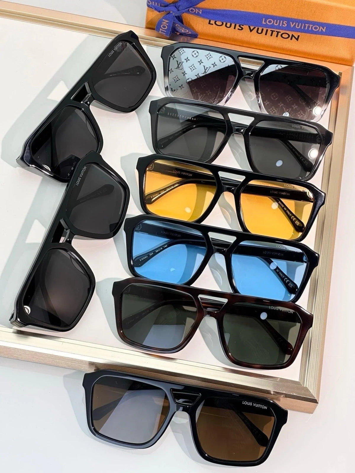 Louis Vuitton Z3120U LV Hit Large Square Sunglasses   ✨