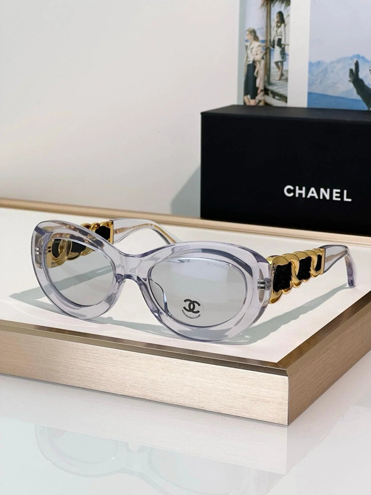 CHANEL 9182 EXCLUSIVE  OVAL  SUNGLASSES - Chanel Eyewear  🖤