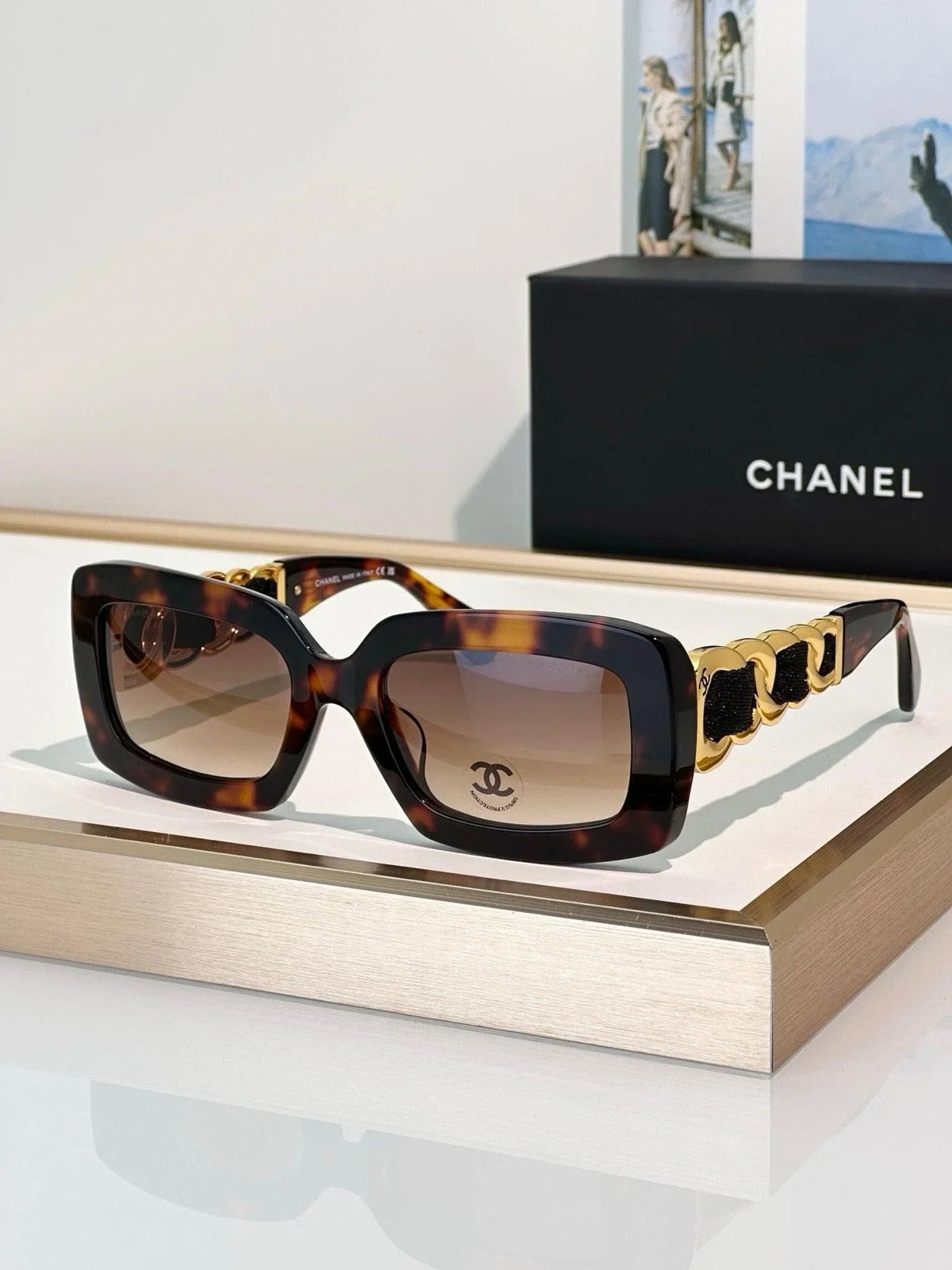 CHANEL 9183 EXCLUSIVE  RECTANGLE SUNGLASSES - Chanel Eyewear  🖤