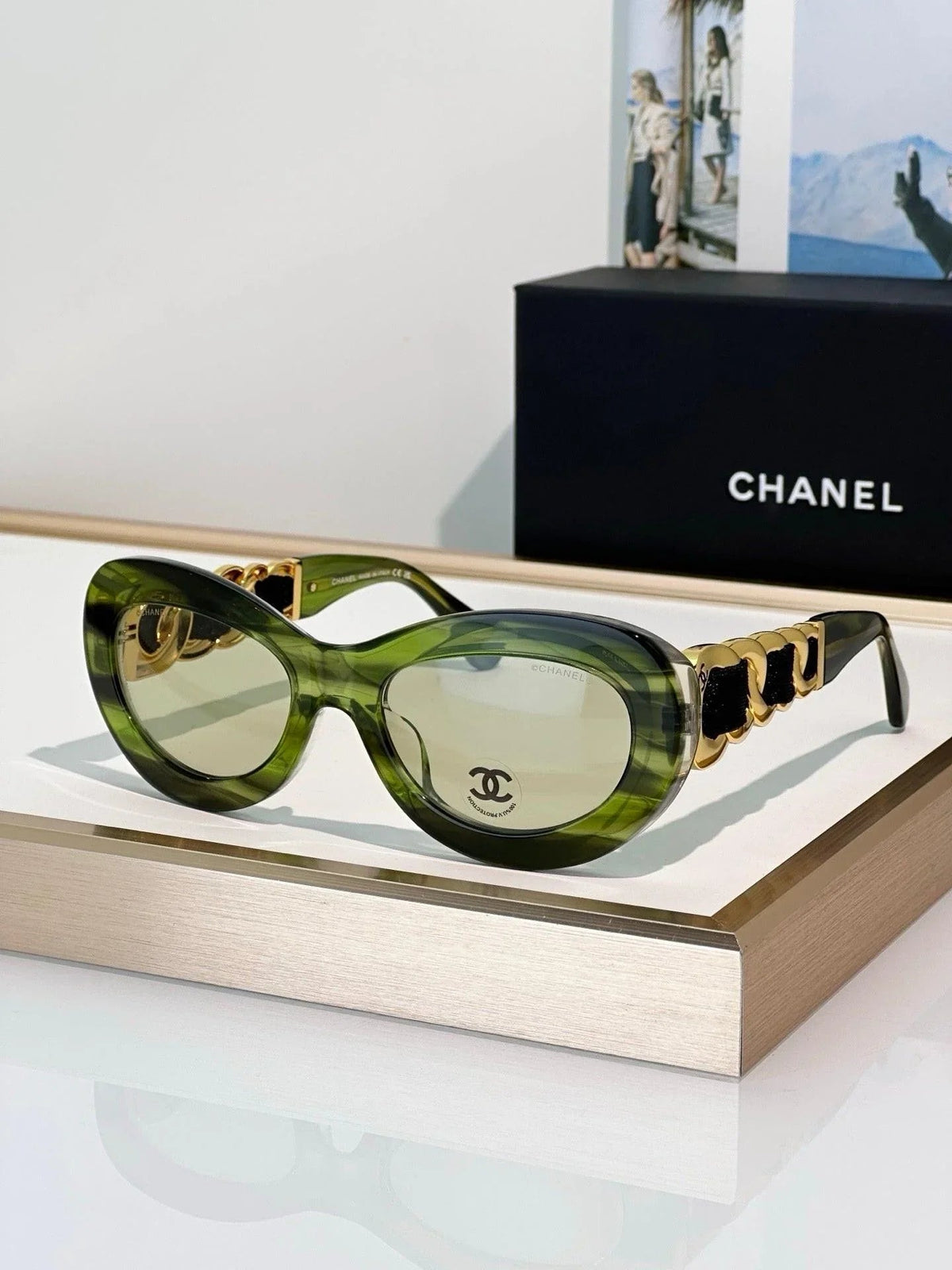 CHANEL 9182 EXCLUSIVE  OVAL  SUNGLASSES - Chanel Eyewear  🖤