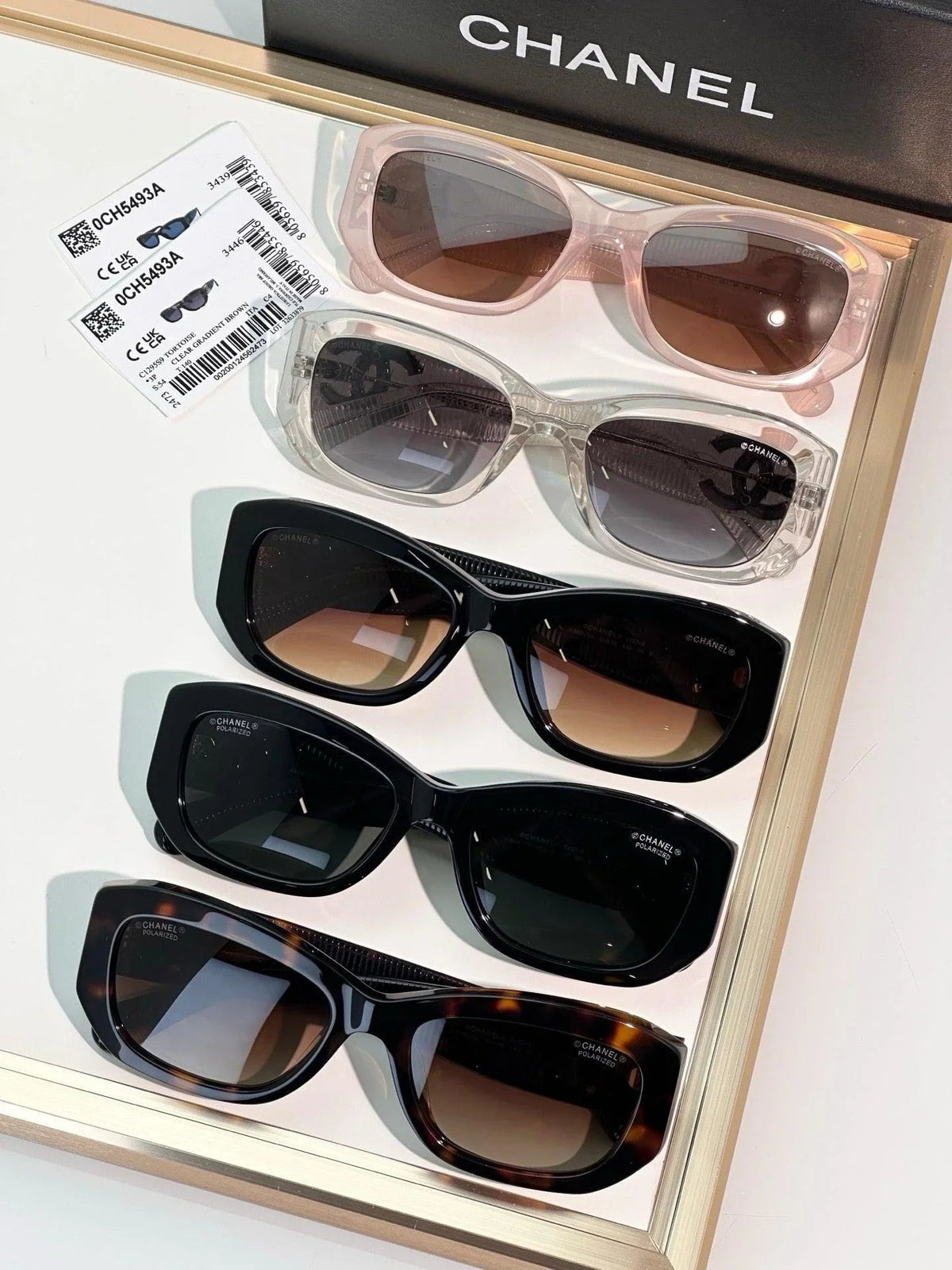CHANEL 5493 RECTANGLE SUNGLASSES - Chanel Eyewear  🖤
