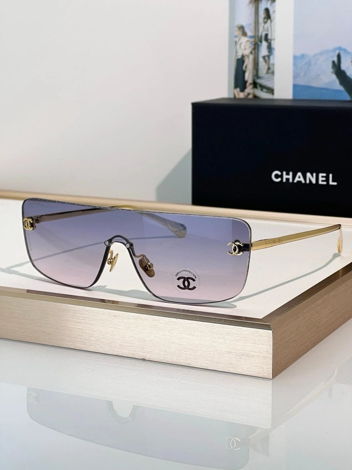 CHANEL 4293 Shield Sunglasses Chanel Eyewear  🖤