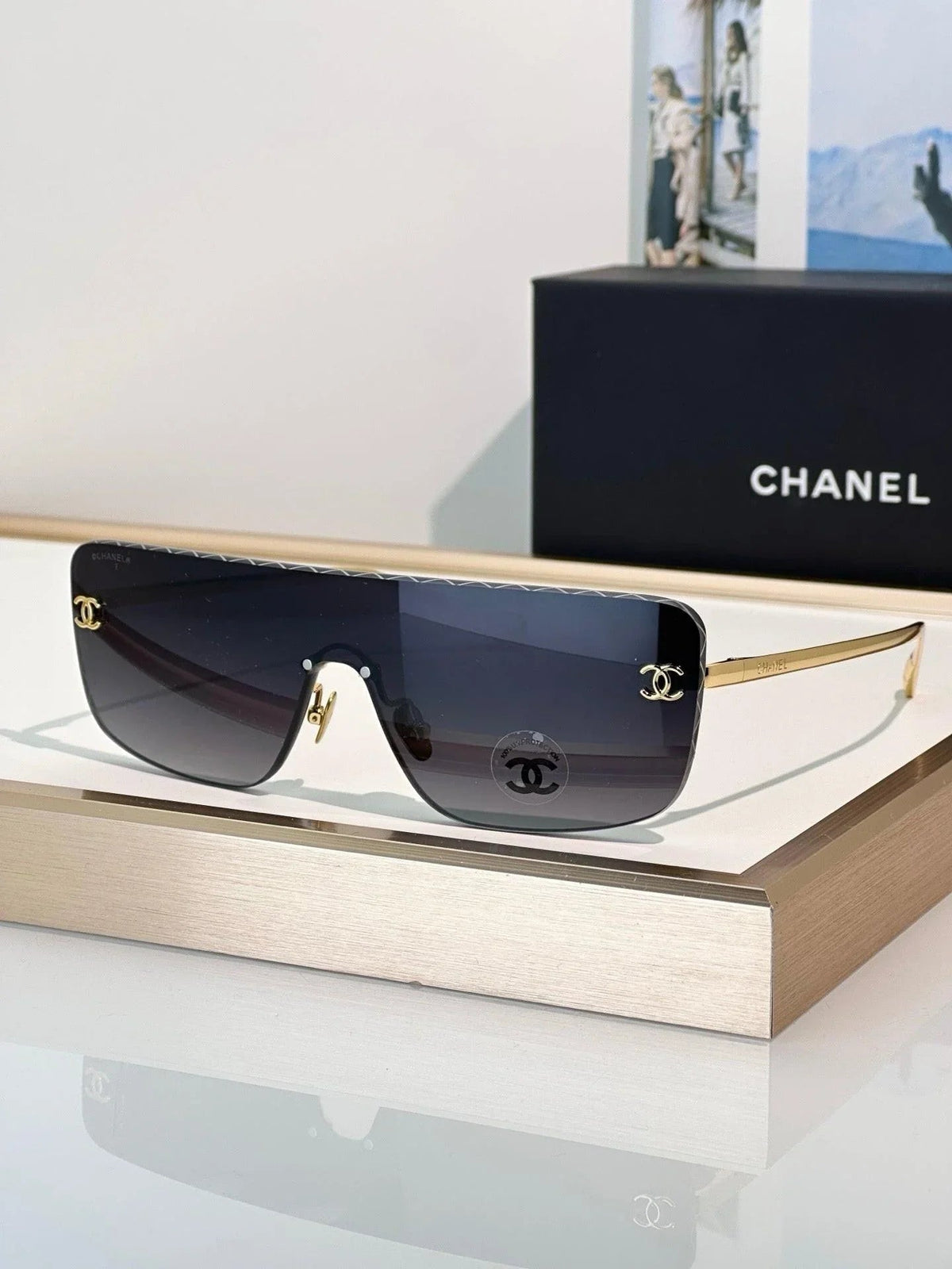 CHANEL 4293 Shield Sunglasses Chanel Eyewear  🖤