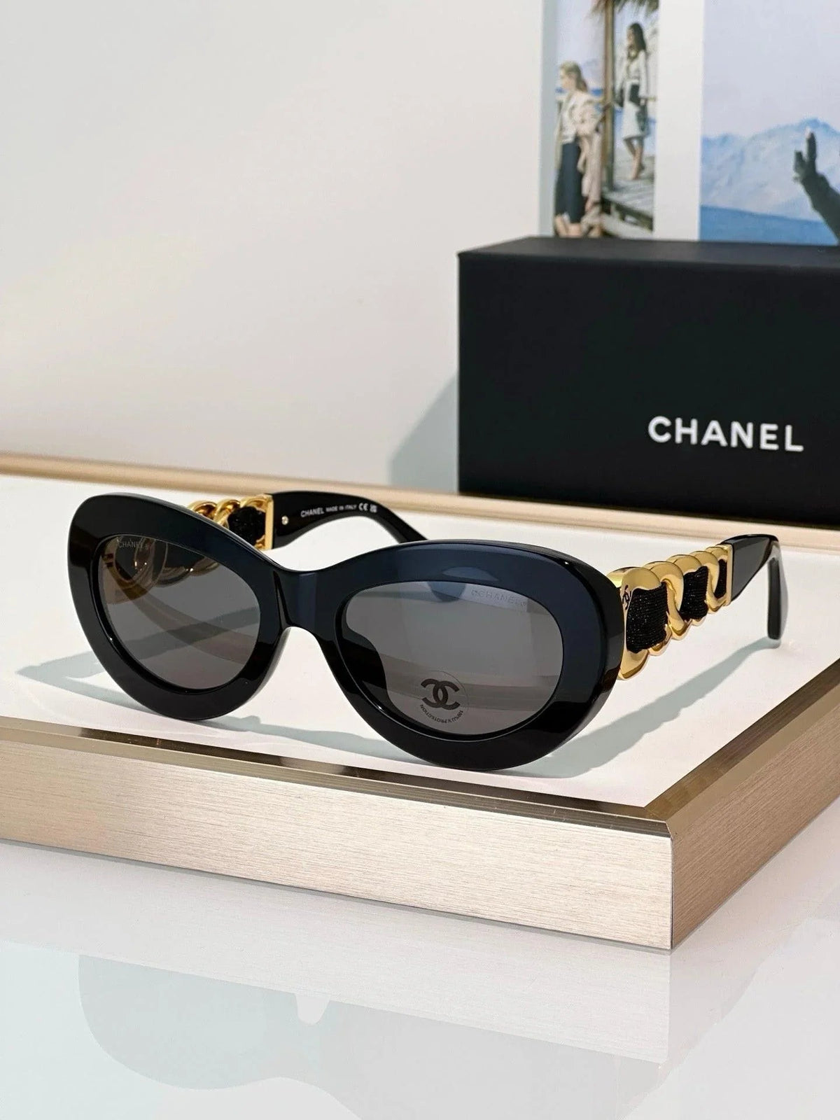 CHANEL 9182 EXCLUSIVE  OVAL  SUNGLASSES - Chanel Eyewear  🖤