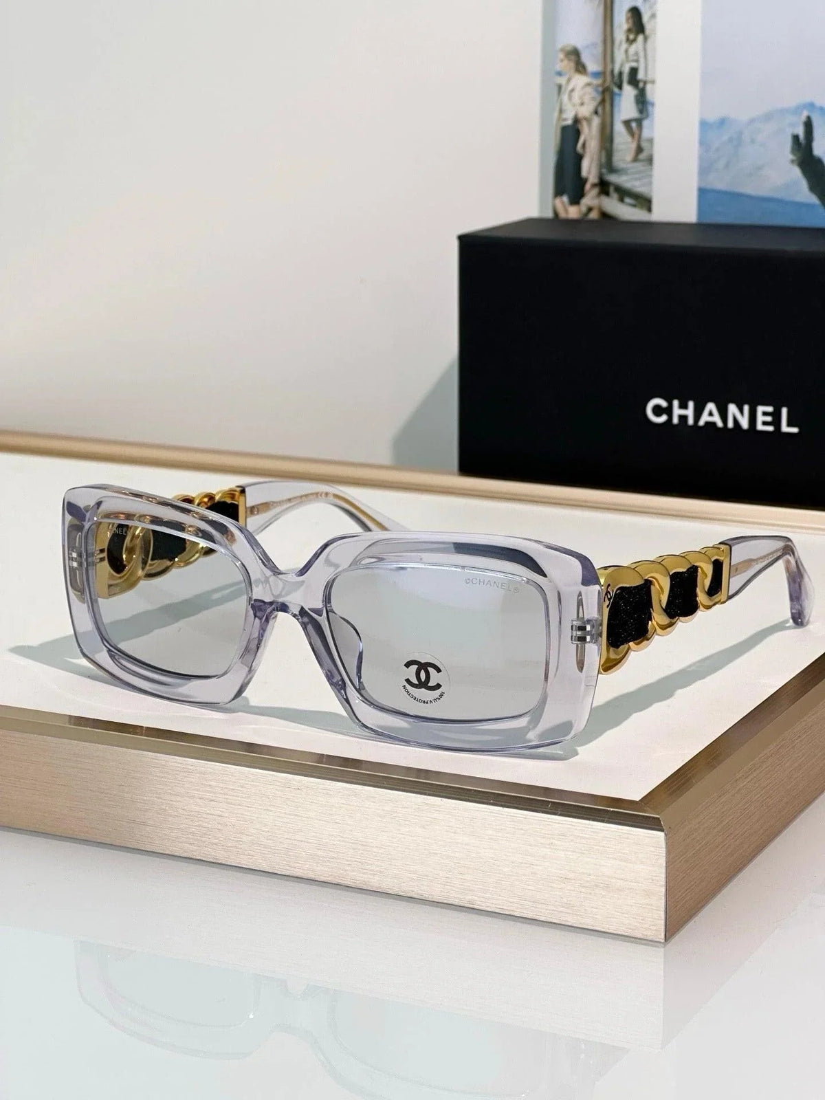 CHANEL 9183 EXCLUSIVE  RECTANGLE SUNGLASSES - Chanel Eyewear  🖤