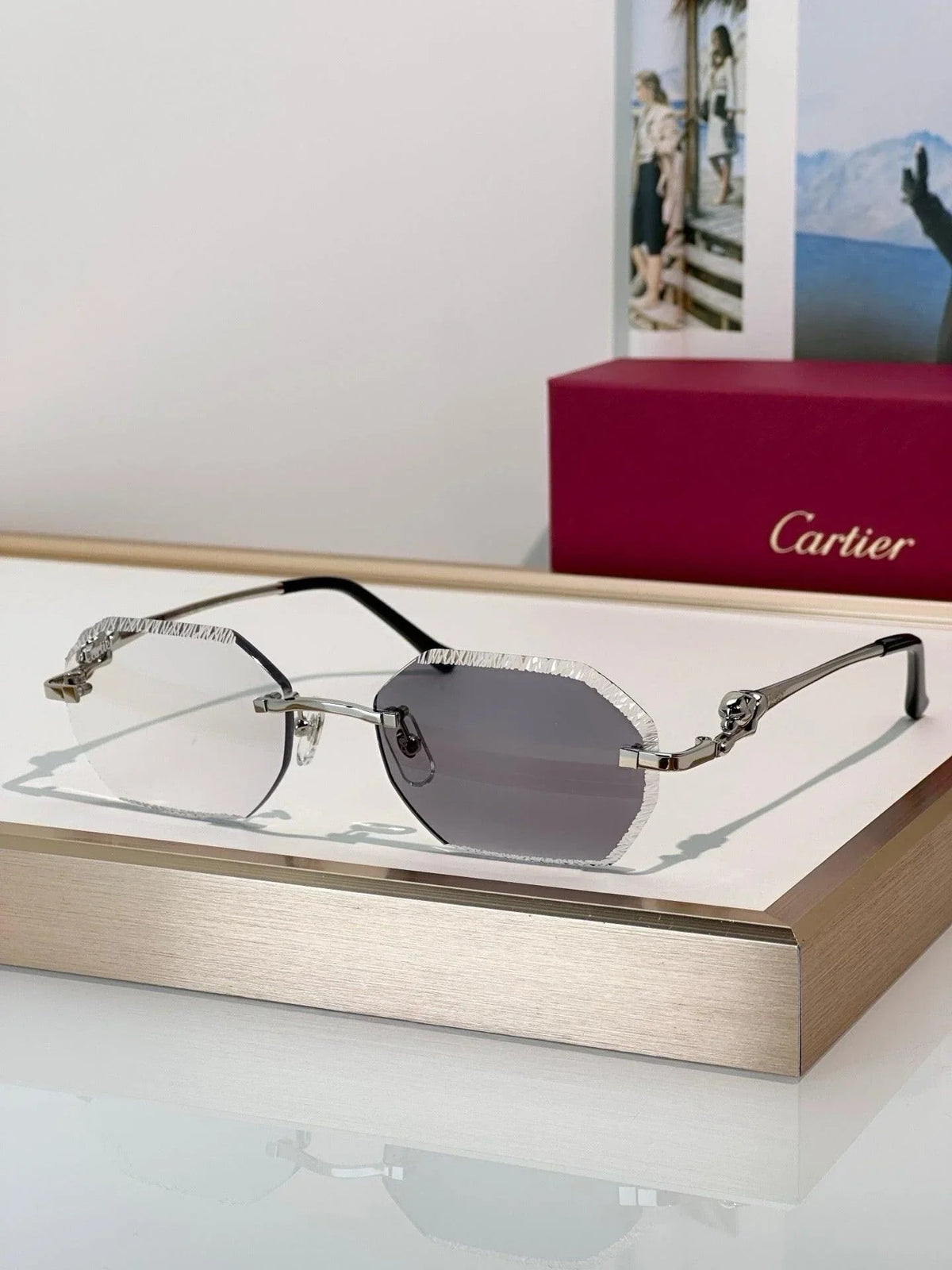 Cartier CLASSIC C DE CARTIER MOTIF Panthere CT0828 S Sunglasses 🐆
