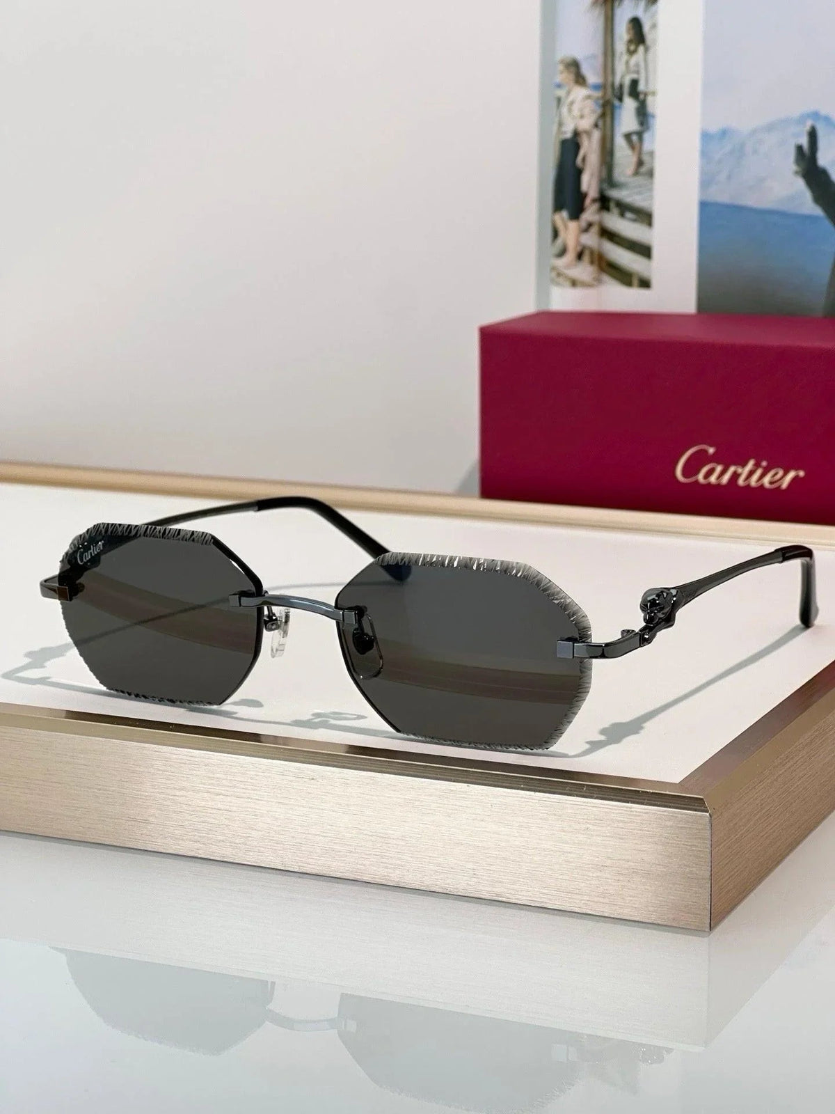 Cartier CLASSIC C DE CARTIER MOTIF Panthere CT0828 S Sunglasses 🐆