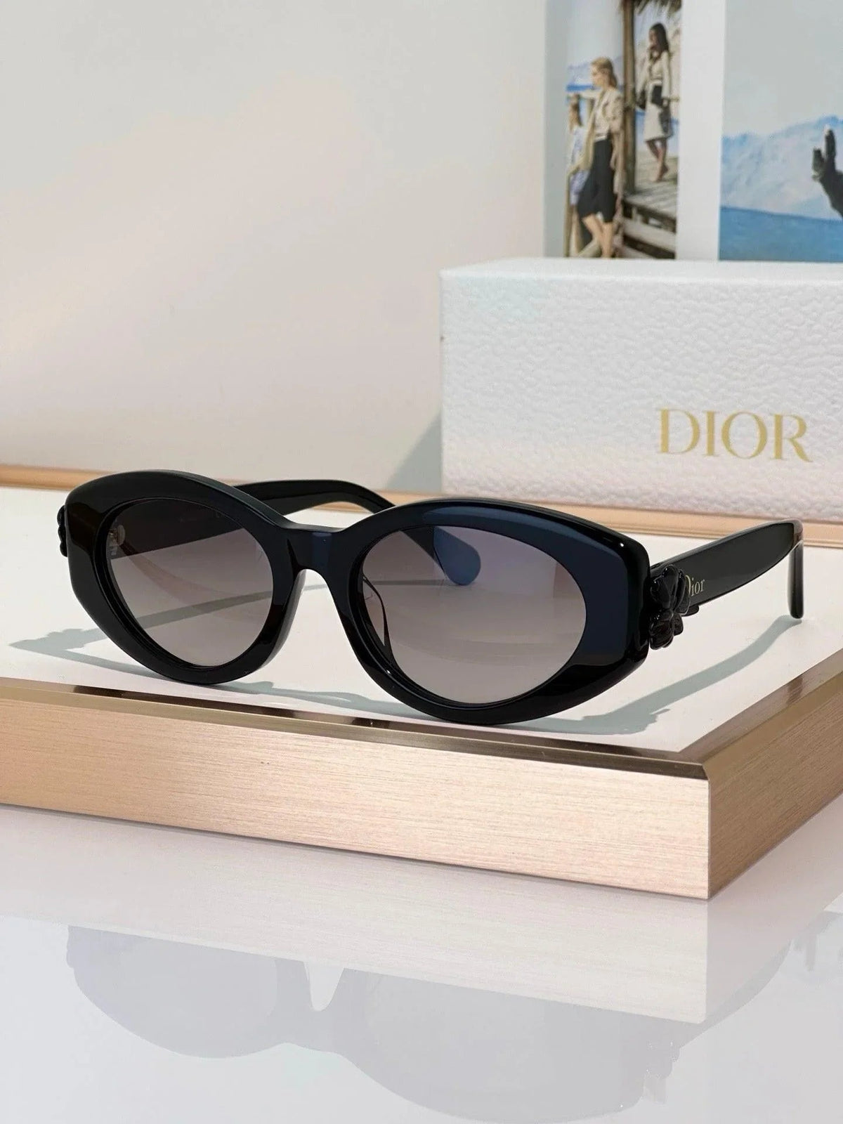 DIOR Dior Clover B1F Transparent Pink Oval  Sunglasses✨