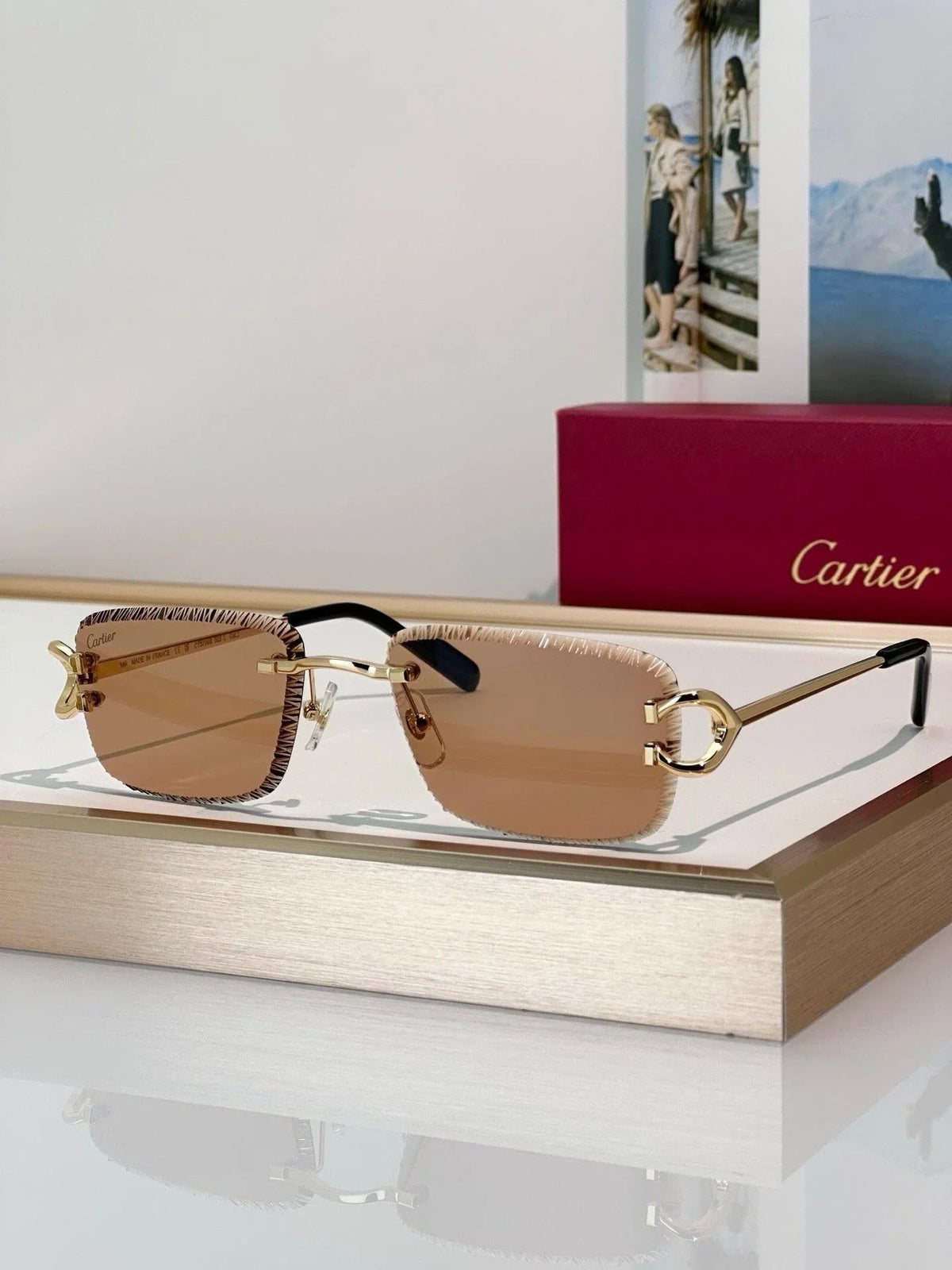 Cartier CLASSIC C DE CARTIER MOTIF CT0799 Sunglasses-Photochromic Glasses 🐆