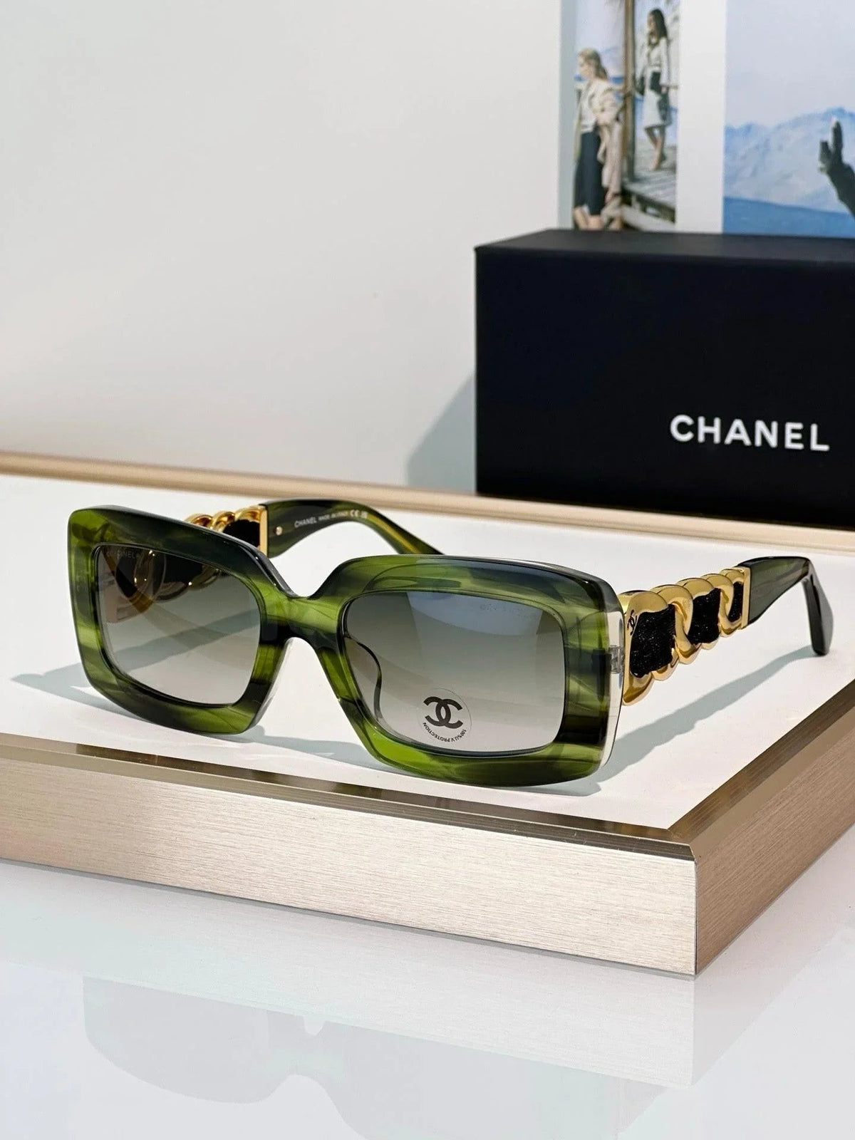 CHANEL 9183 EXCLUSIVE  RECTANGLE SUNGLASSES - Chanel Eyewear  🖤