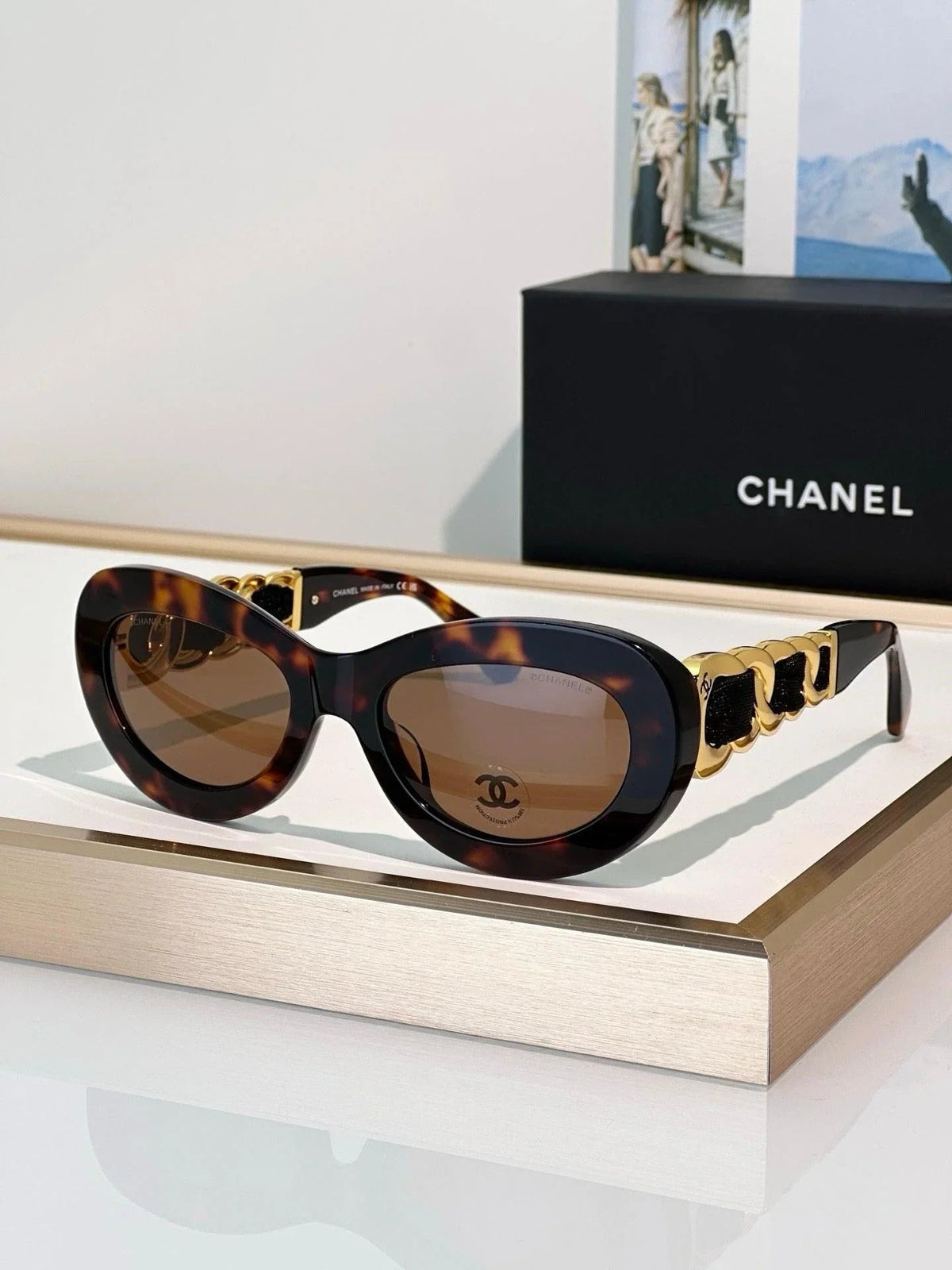 CHANEL 9182 EXCLUSIVE  OVAL  SUNGLASSES - Chanel Eyewear  🖤