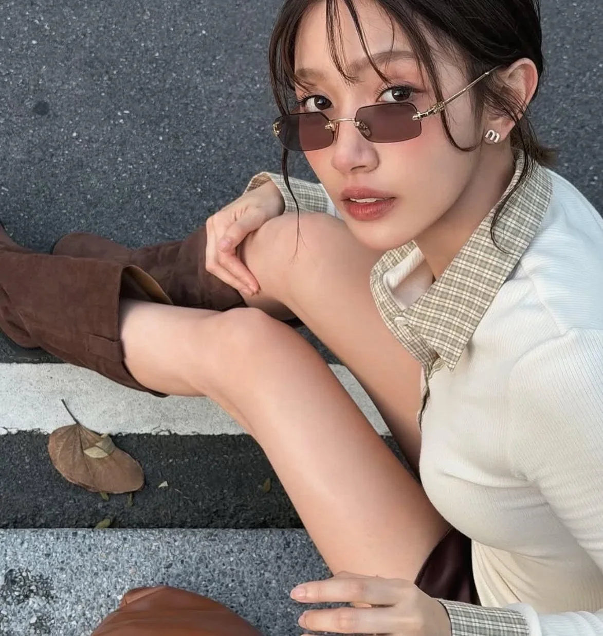 MIU MIU  B50S 26C09Z Old Gold Sunglasses✨