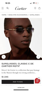 Cartier CLASSIC C DE CARTIER MOTIF CT0916 Sunglasses 🐆