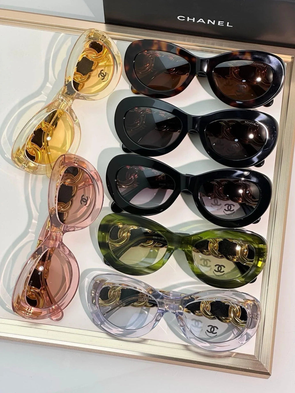 CHANEL 9182 EXCLUSIVE  OVAL  SUNGLASSES - Chanel Eyewear  🖤