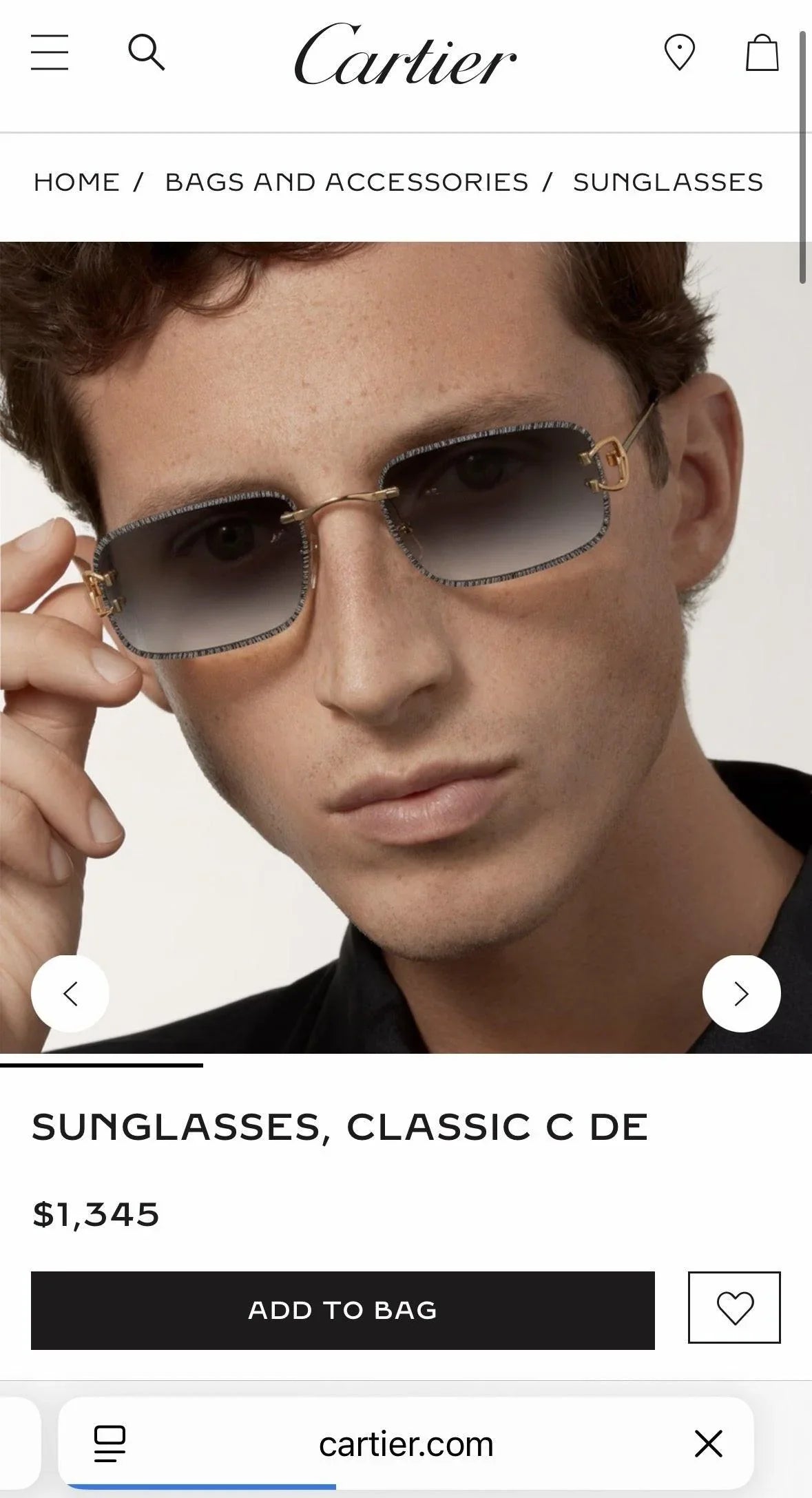 Cartier CLASSIC C DE CARTIER MOTIF CT0799 Sunglasses-Photochromic Glasses 🐆