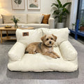 Bed Suitable for Small Dogs & Cats - Retro Oil Wax Couch Bed, Portable Travel Bed with Washable, Compact Indoor/Outdoor Furniture for Home, Bed, Balcony - Cozy Durable Bedding for Puppies & Kittens
