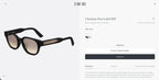 DIOR Christian Dior Label R1F Black and Beige Pantos Sunglasses  ✨