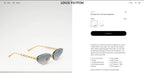 Louis Vuitton Z3015U LV Jewel Low Cat Eye Sunglasses  ✨