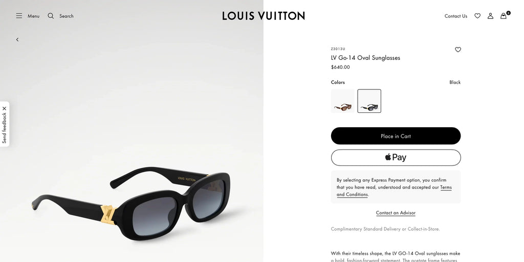 Louis Vuitton Z3013U LV Go-14 Oval Sunglasses  ✨