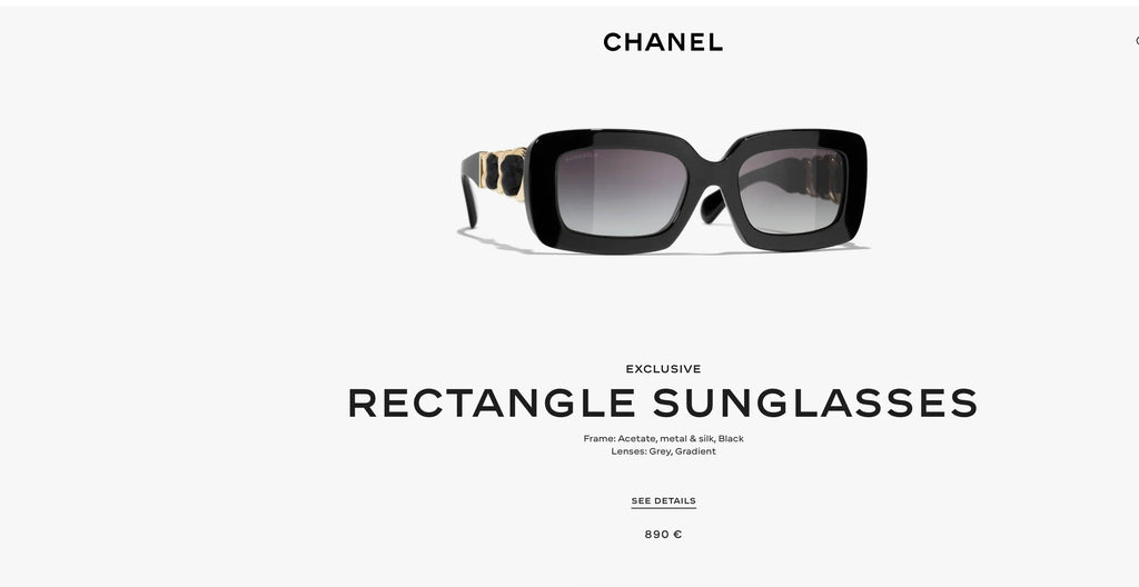 CHANEL 9183 EXCLUSIVE  RECTANGLE SUNGLASSES - Chanel Eyewear  🖤