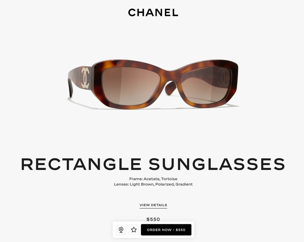 CHANEL 5493 RECTANGLE SUNGLASSES - Chanel Eyewear  🖤